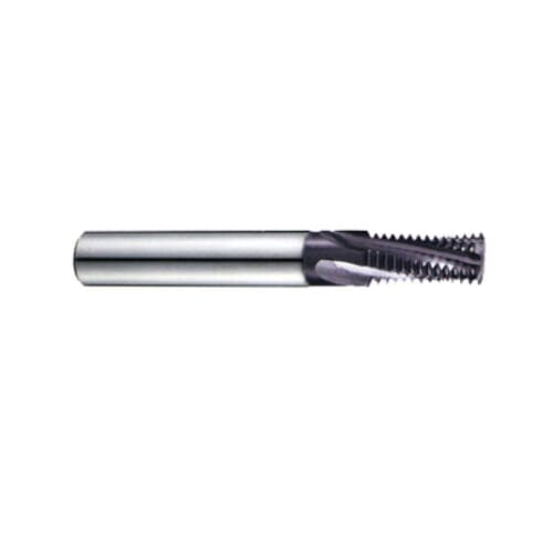 YG-1 TE500 Helical Flute Thread Mill, 3/8-24, 3 in OAL, 4 Flutes, 0.312 in Dia Shank